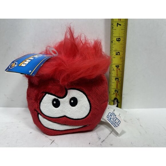 Disney Club Penguin Red Puffle Plush Toy w/ Coin Stuffed Animal New With Tags - Picture 5 of 5